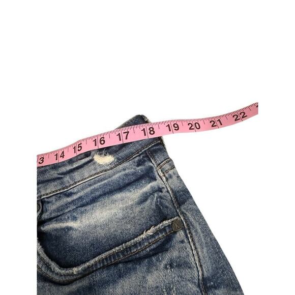 Kut From The Kloth Distressed Cut Off Jane High Rise Denim Shorts Size 14 - Picture 7 of 9